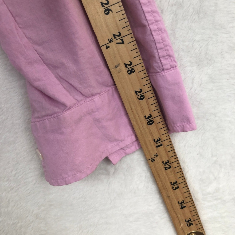 XIRENA Button Up Shirt Women's Sz L Orchid Pink 100% Cotton Poplin Oversized L/S - Picture 11 of 12